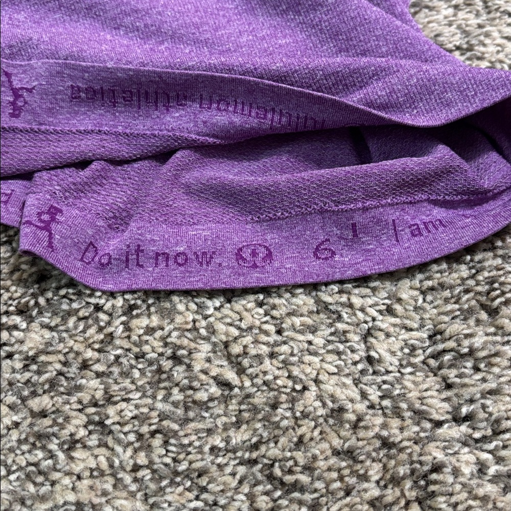 lululemon athletica Purple and Charcoal Long Sleeve Tee - Picture 2 of 4